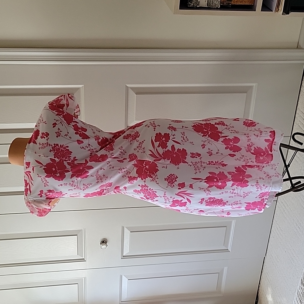 Smart Set Floral Short-Sleeve Midi Dress - Picture 2 of 3